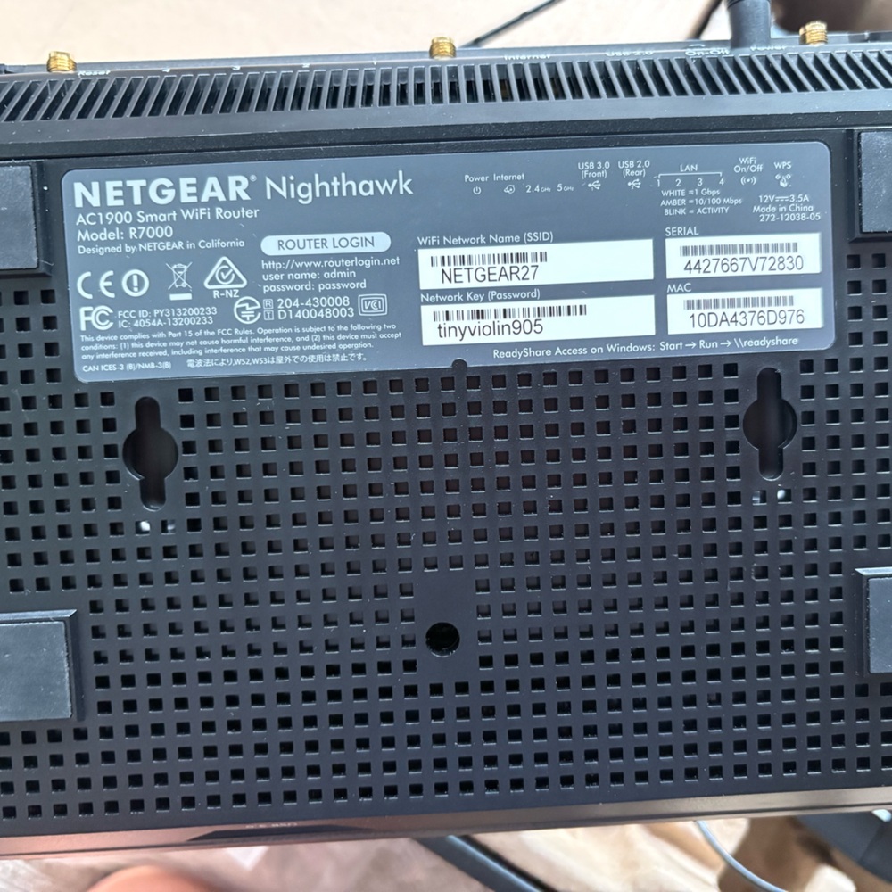 NETGEAR Nighthawk R7000 AC1900 Smart WiFi Router NEW - Picture 8 of 11
